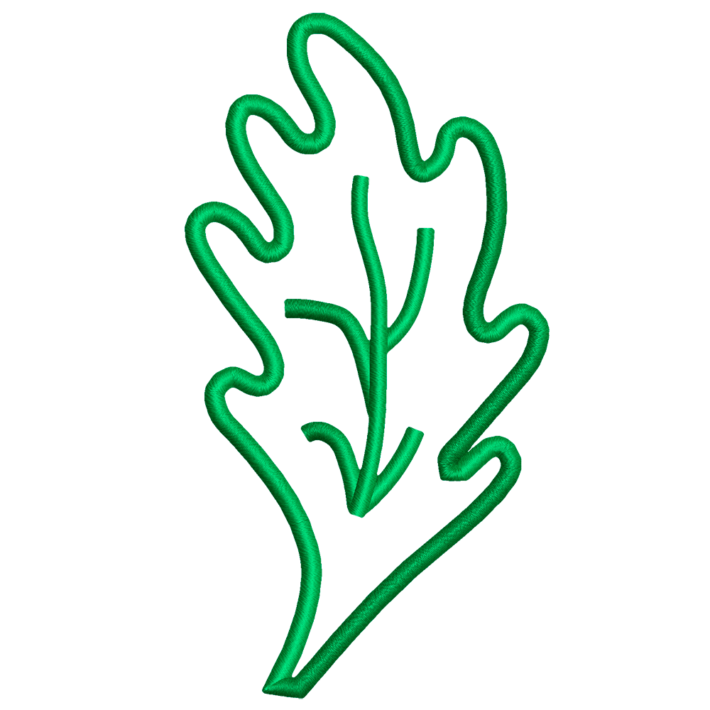 Hoja de roble (derecha)