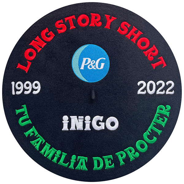 txapela bordada regalo de jubilación