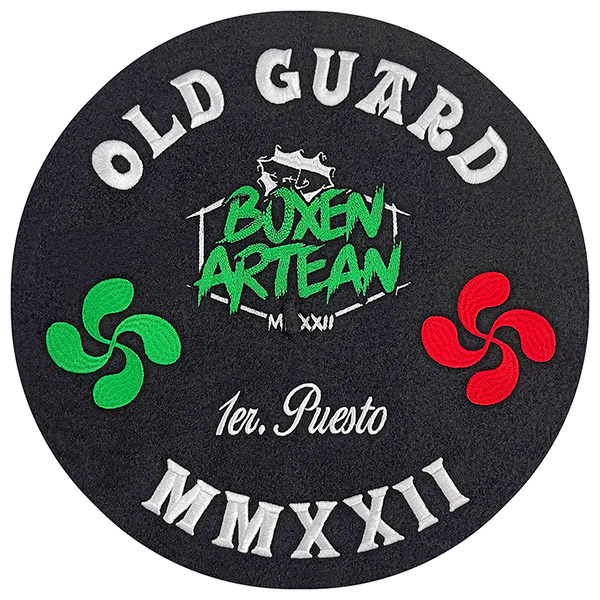 txapela bordada trofeo campeonato de boxeo